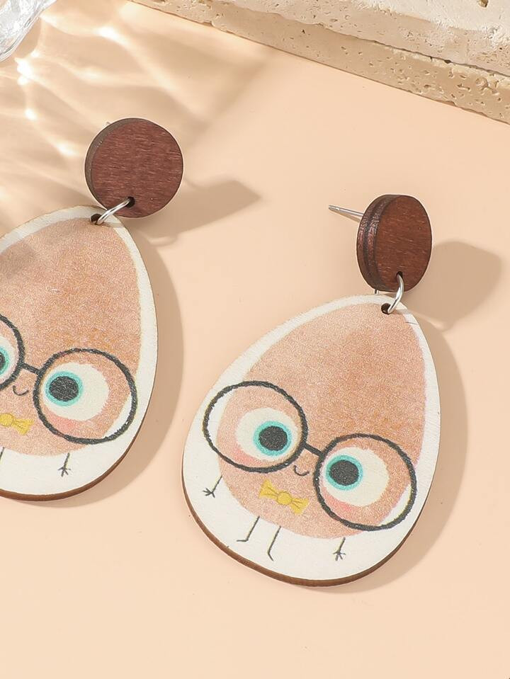 Cartoon Graphic Water Drop Earrings | SHEIN