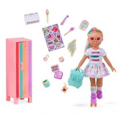 Glitter Girls 14" Doll Marlo & GG School Locker Playset | Target
