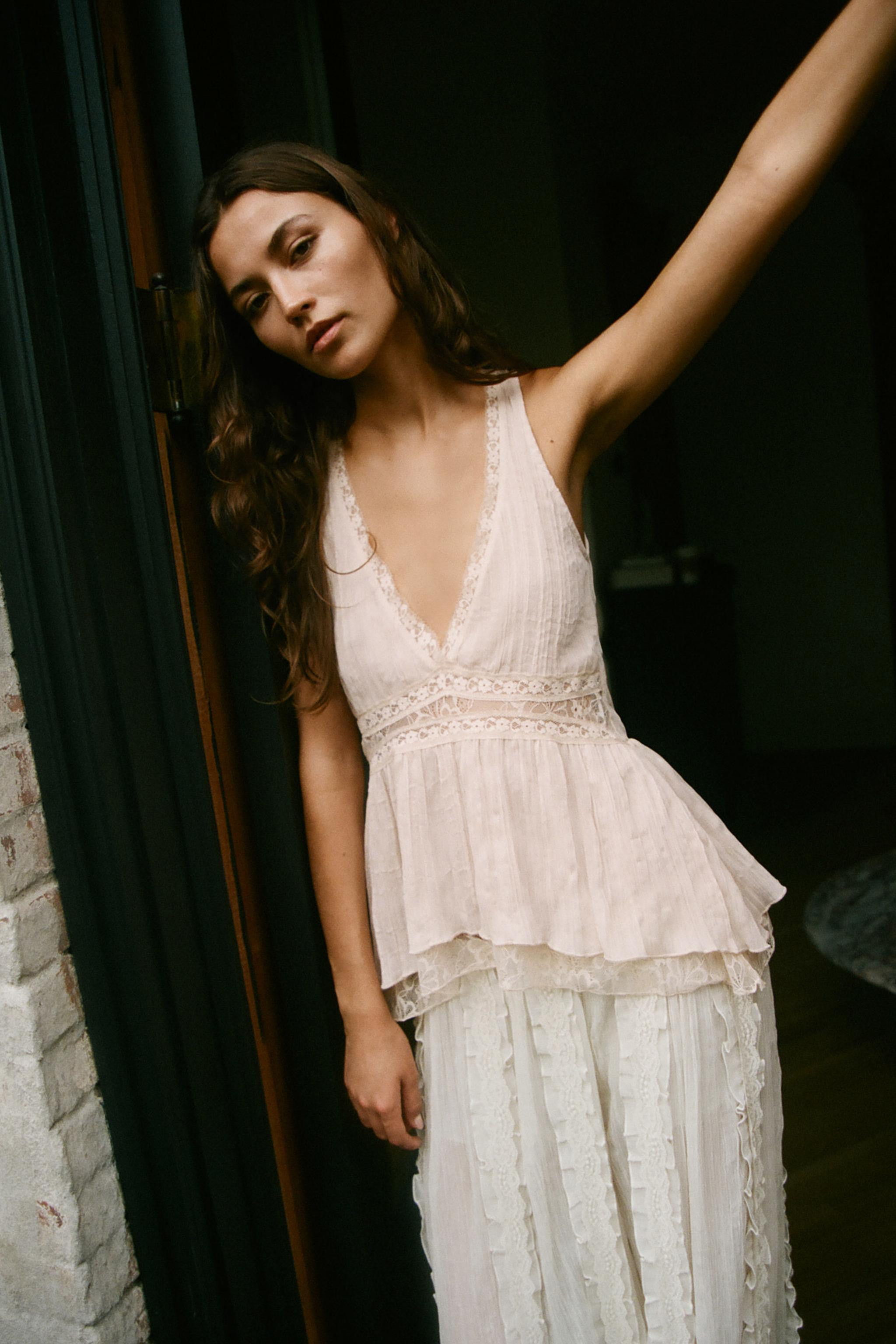 COMBINATION LACE TOP | Zara US