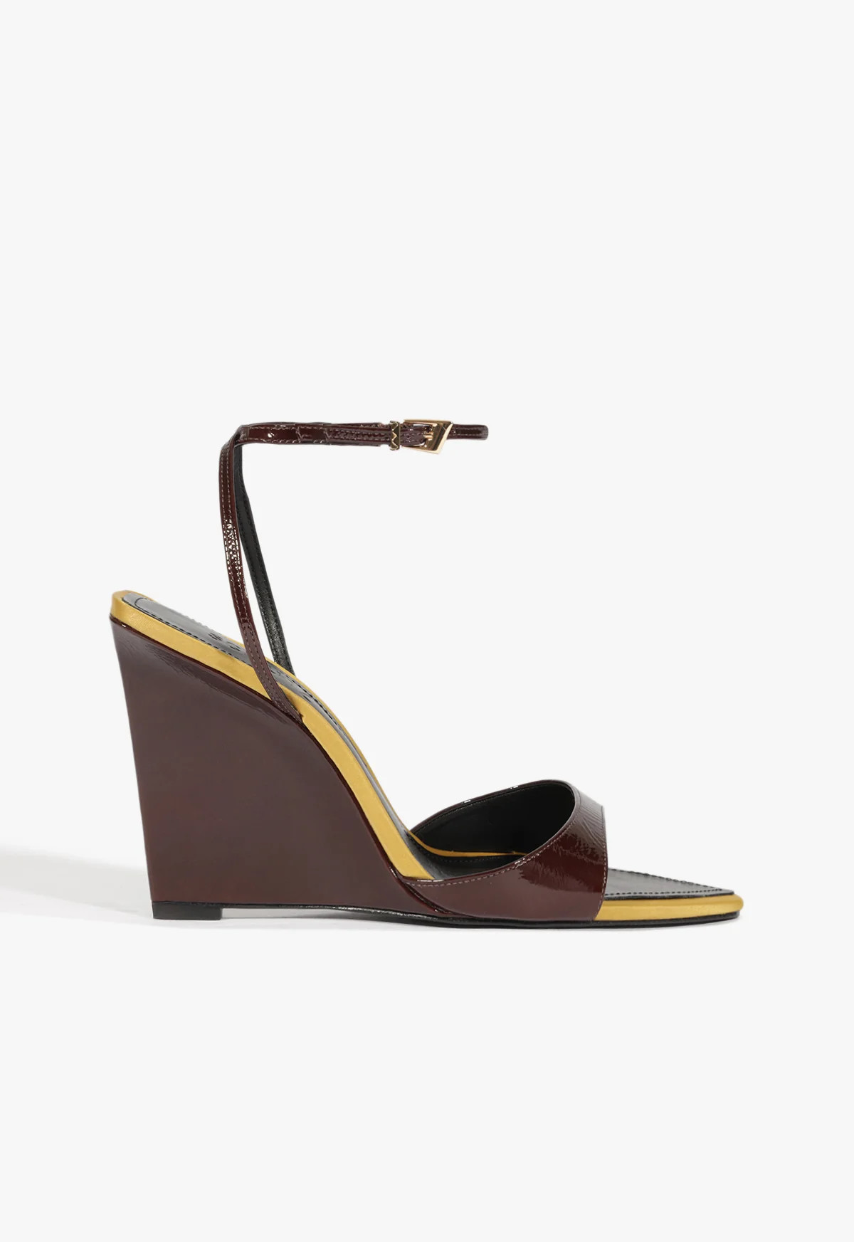 Elodie Brown High Wedge Heel Sandal | SCHUTZ | Schutz (US)