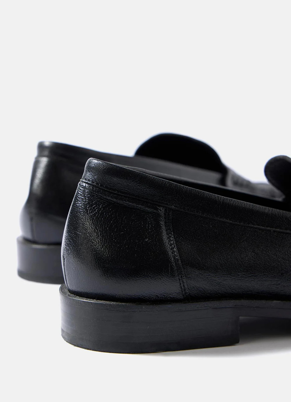 Gigi Black Leather Loafers | Mint Velvet