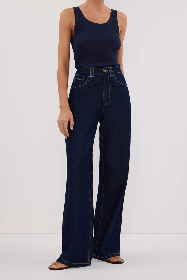REAGAN 2.0 INDIGO TALL SLOUCHY JEAN | DISSH
