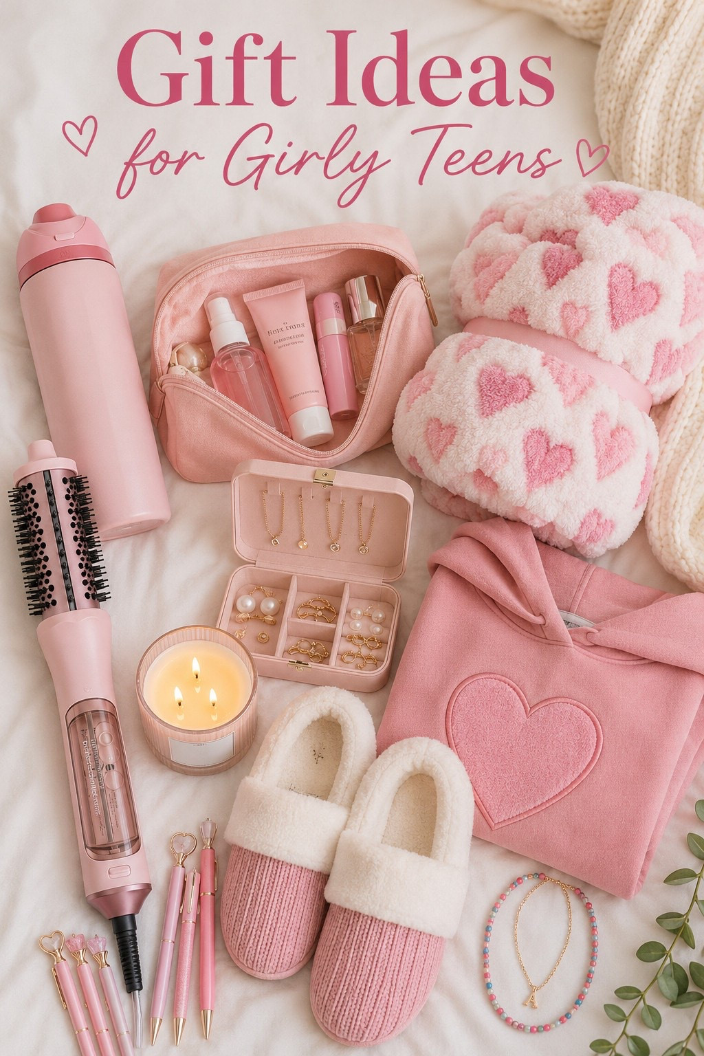 Gift Ideas for Girly Teens She’ll Actually Love

Looking for cute gift ideas for a teenage girl? This feminine gift guide is filled with cozy and trendy finds, including a pink heated styling brush, beauty essentials, jewelry, fluffy slippers, a heart hoodie, stationery and more. Perfect inspiration for birthdays, Christmas, Valentine’s Day or a teen gift basket!

#GiftIdeasForTeens #TeenGirlGifts #GirlyGiftIdeas #GiftsForHer #TeenGiftGuide #PinkAesthetic #AmazonGiftIdeas #AmazonFinds #BeautyGifts #HairTool #StylingBrush #CozyGifts #BirthdayGiftIdeas #ChristmasGifts #ValentinesGifts #PinkGiftIdeas #GiftBasketIdeas #TrendingGifts #CuteGiftIdeas #PinterestFinds
