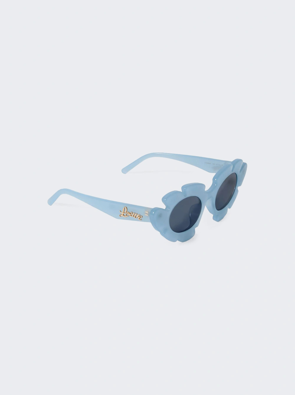 Flower Sunglasses Shiny Light Blue | The Webster