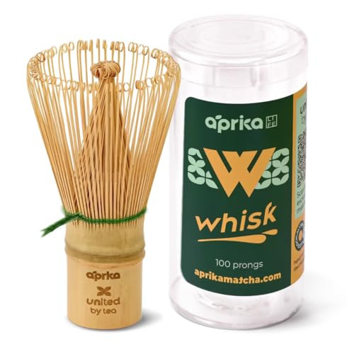 Aprika Life Matcha Whisk – 100 Prong Bamboo Chasen | Traditional Japanese Tea Whisk for Matcha Powder, Ceremonial Tea & Lattes | Durable Handcrafted Bamboo Whisk for Authentic Matcha Preparation | Amazon (US)
