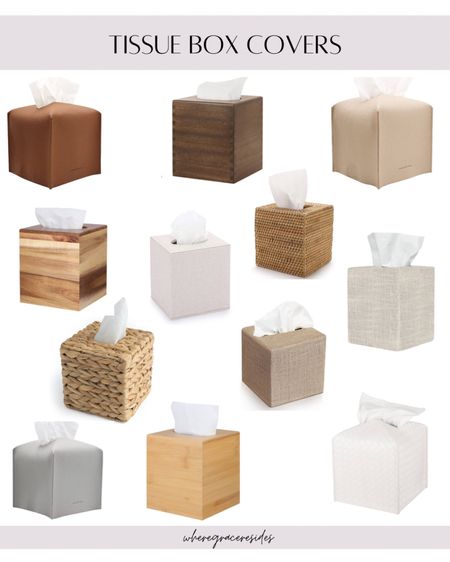 Love these neutral tissue box covers! 

#LTKfindsunder50 #LTKstyletip #LTKhome