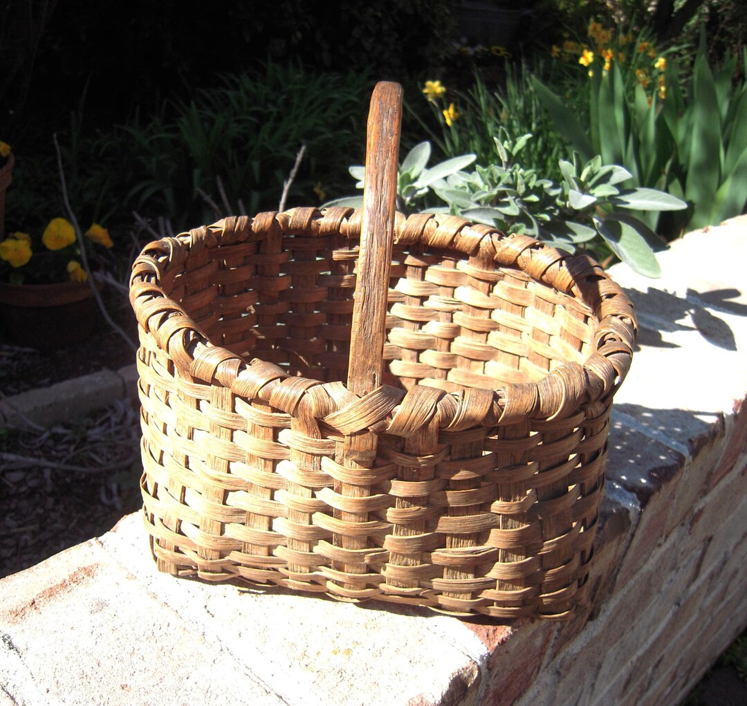 Antique Child's Gathering Harvest Basket American Splint Appalachian - Etsy | Etsy (US)