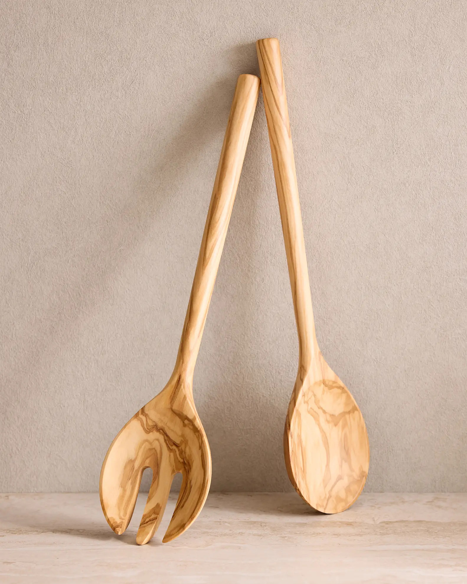 Olivewood Salad Servers (Set of 2) | Quince