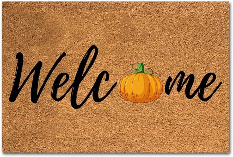 FASSME Fall Front Door Mat | Welcome Fall Doormat Decorative Pumpkin Door Mat | Thanksgiving Pump... | Amazon (UK)