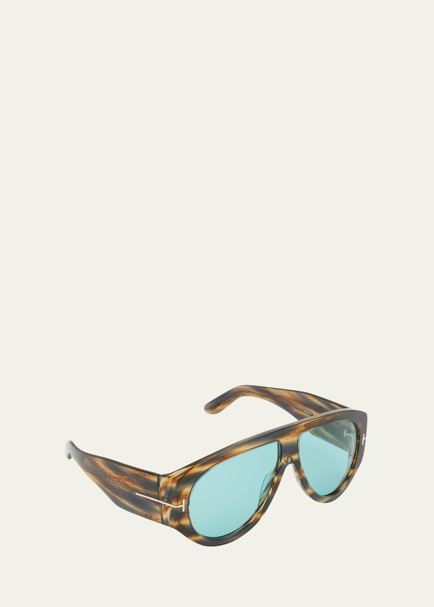 TOM FORD Men's Bronson T-Logo Shield Sunglasses | Bergdorf Goodman