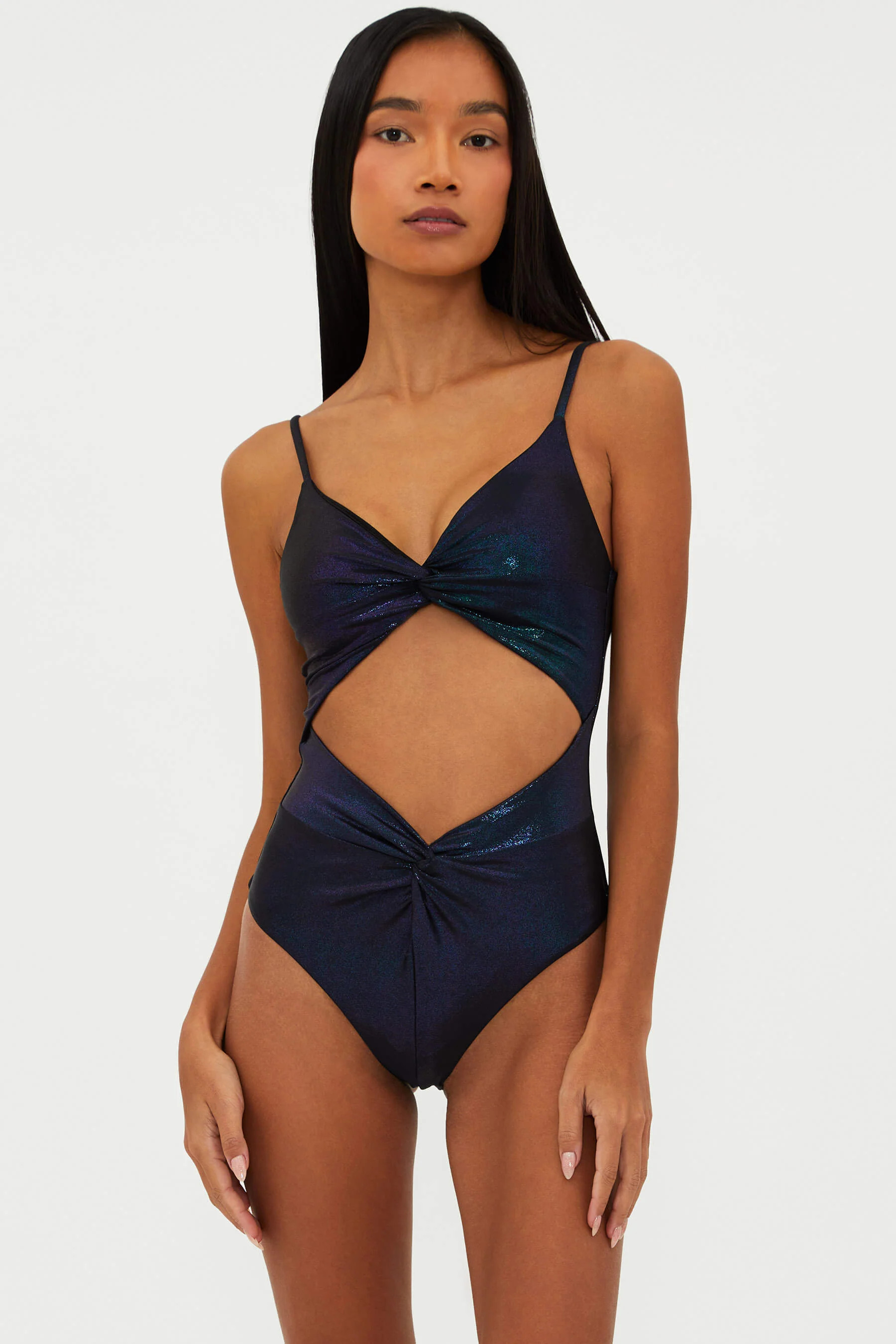 Aviva One Piece Shadow Shimmer | One Piece Swimwear | Beach Riot | Beach Riot