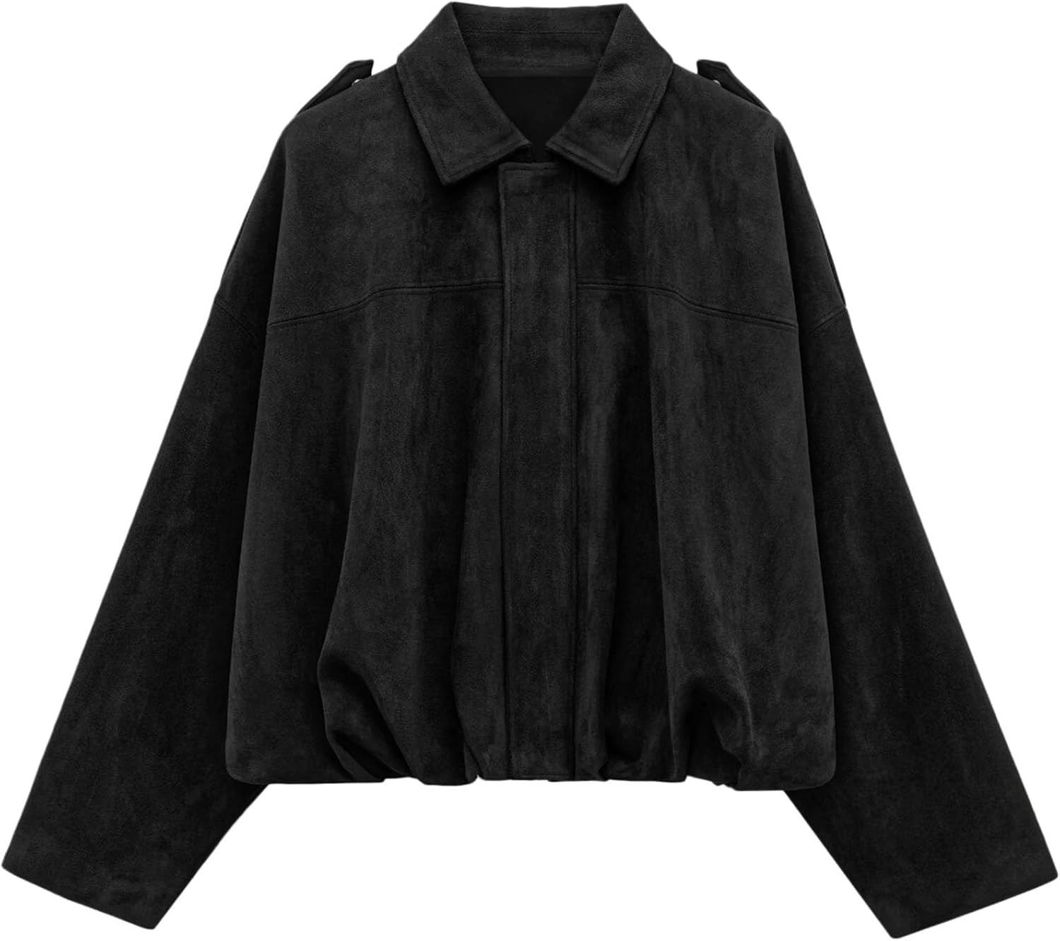 PRETTYGARDEN Faux Suede Jacket Women Fall Cropped Western Bomber Jacket | Amazon (US)
