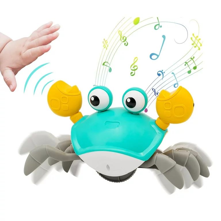 Crawling Crab Baby Toy with Music and Lights Automatically Avoid Obstacles, Walking Crab Toy for ... | Walmart (US)