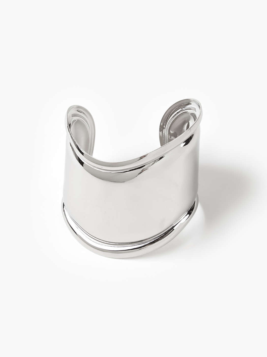 Geometric Metallic Wide Bangle Bracelet | Cider