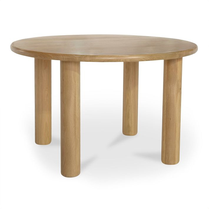 Kosciusko Round Oak Dining Table (48") | West Elm (US)