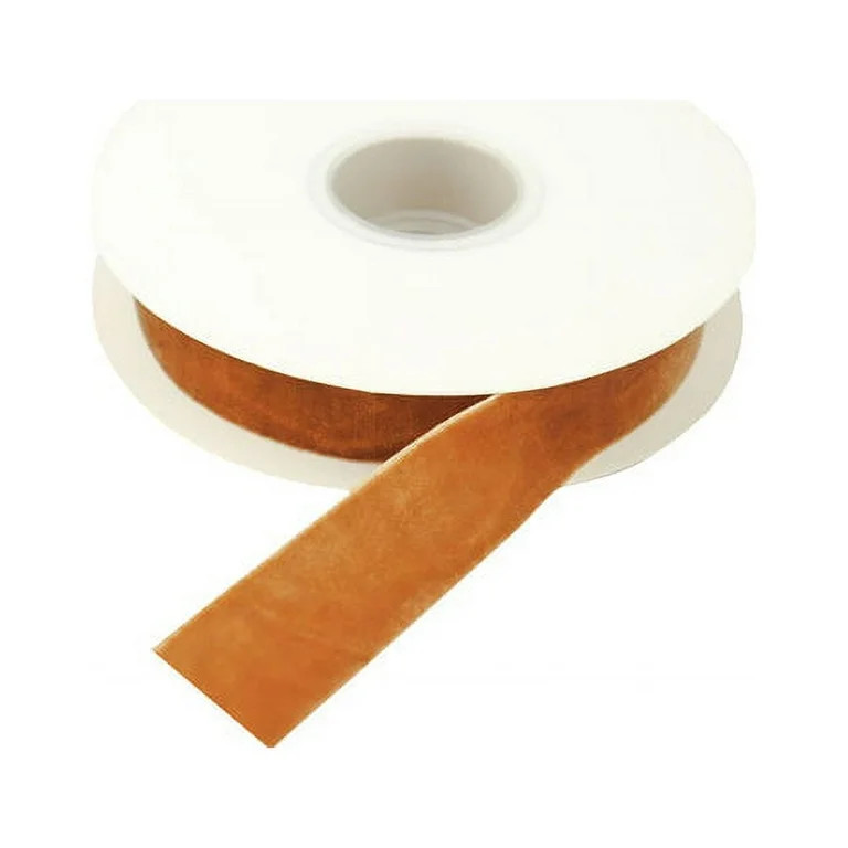 Efavormart 10 Yards | Gold 1" Velvet Single Faced Ribbon Spool, DIY Craft Supplies, Velvet & Nylo... | Walmart (US)