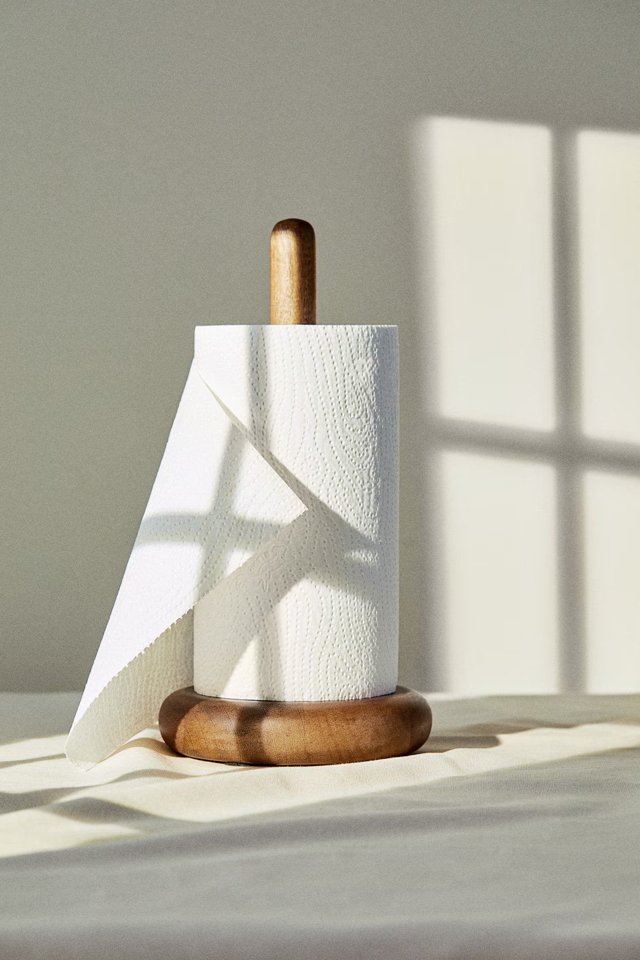 Wooden Paper Towel Holder - Brown - Home All | H&M US | H&M (US + CA)