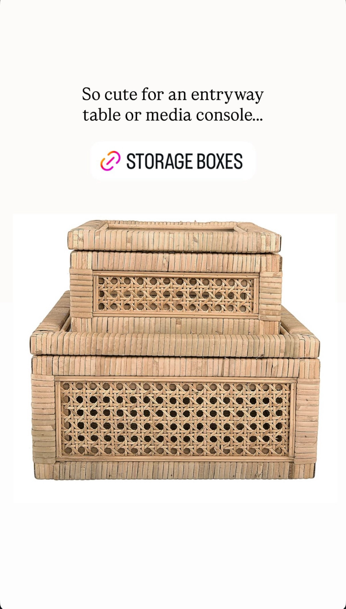 These storage boxes are on sale at Amazon and would be so cute on an entryway table or media console!

#LTKdayinmylife #LTKSaleAlert #LTKHome