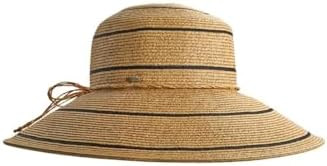 Wide Brim Sun Hat - UPF 50 Sun Protection - Classic Straw Hat Style Weave - Aubrey in Natural Tan... | Amazon (US)