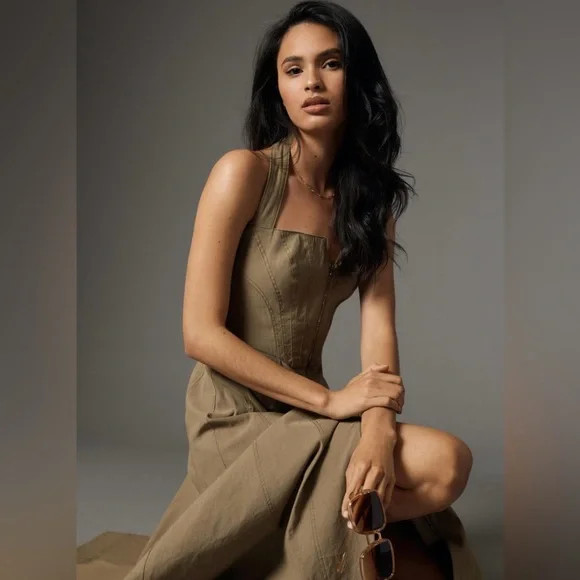 NWT By Anthropologie Zip-Front Corset Dress | Poshmark