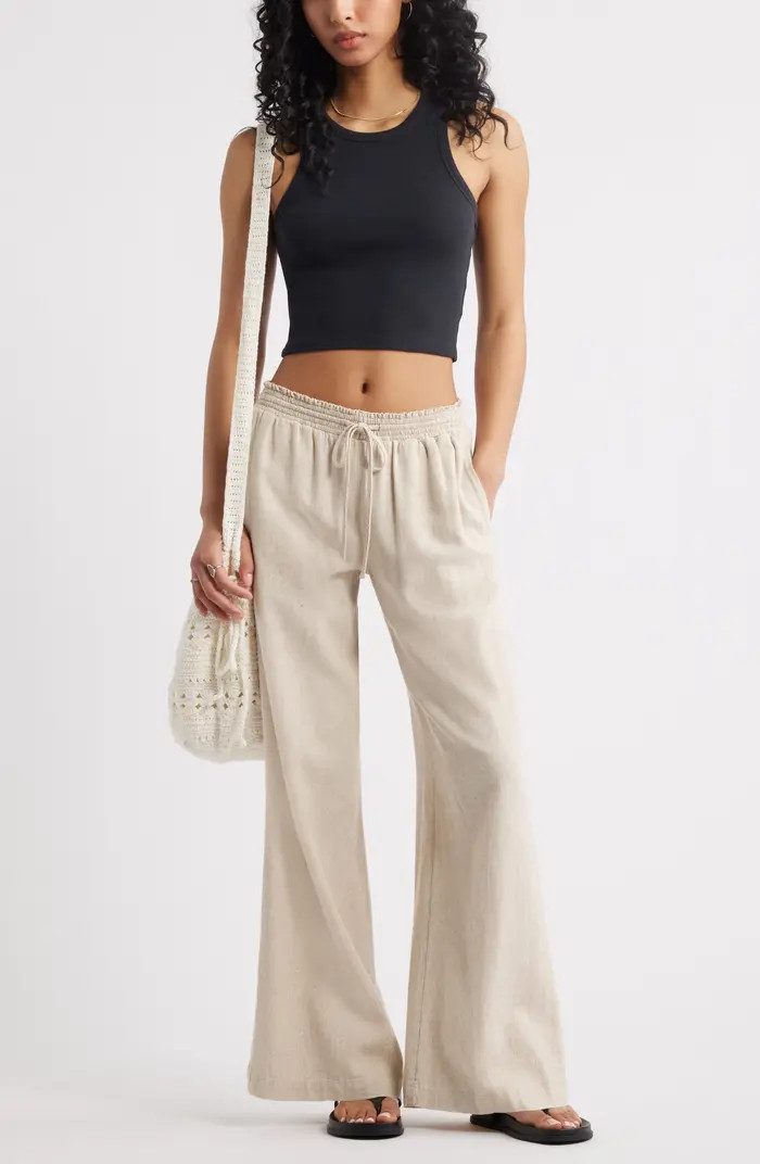 Linen Blend Beach Pants | Nordstrom