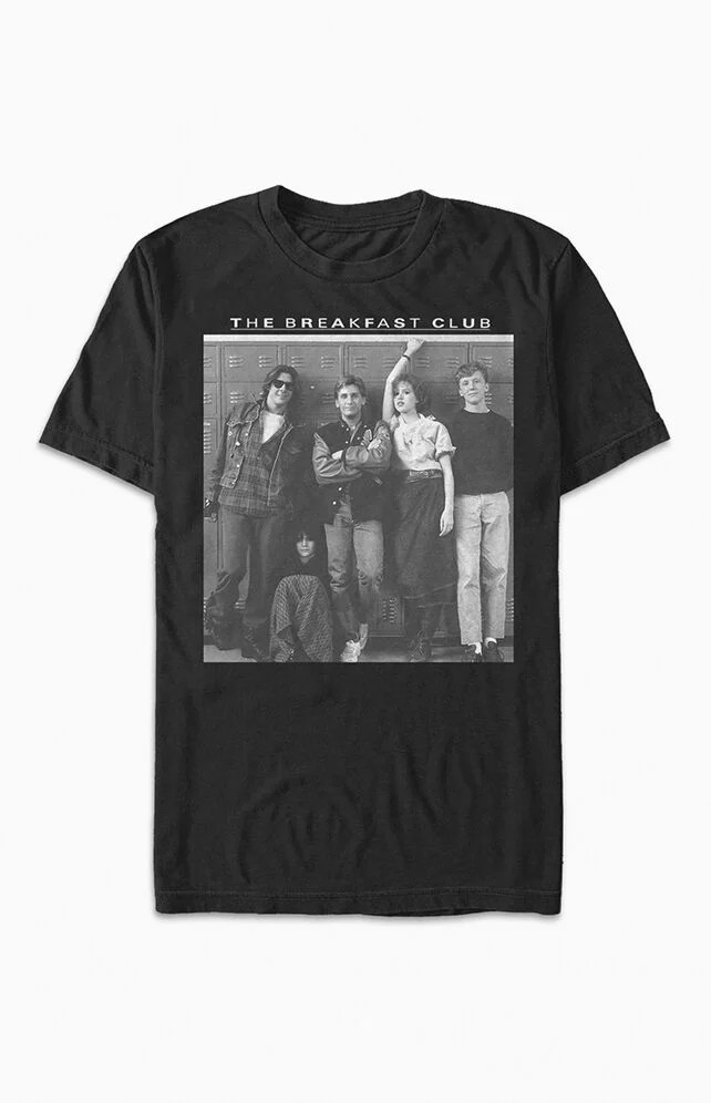 Women's Breakfast Club Friends T-Shirt in Black - Size 2XL | PacSun