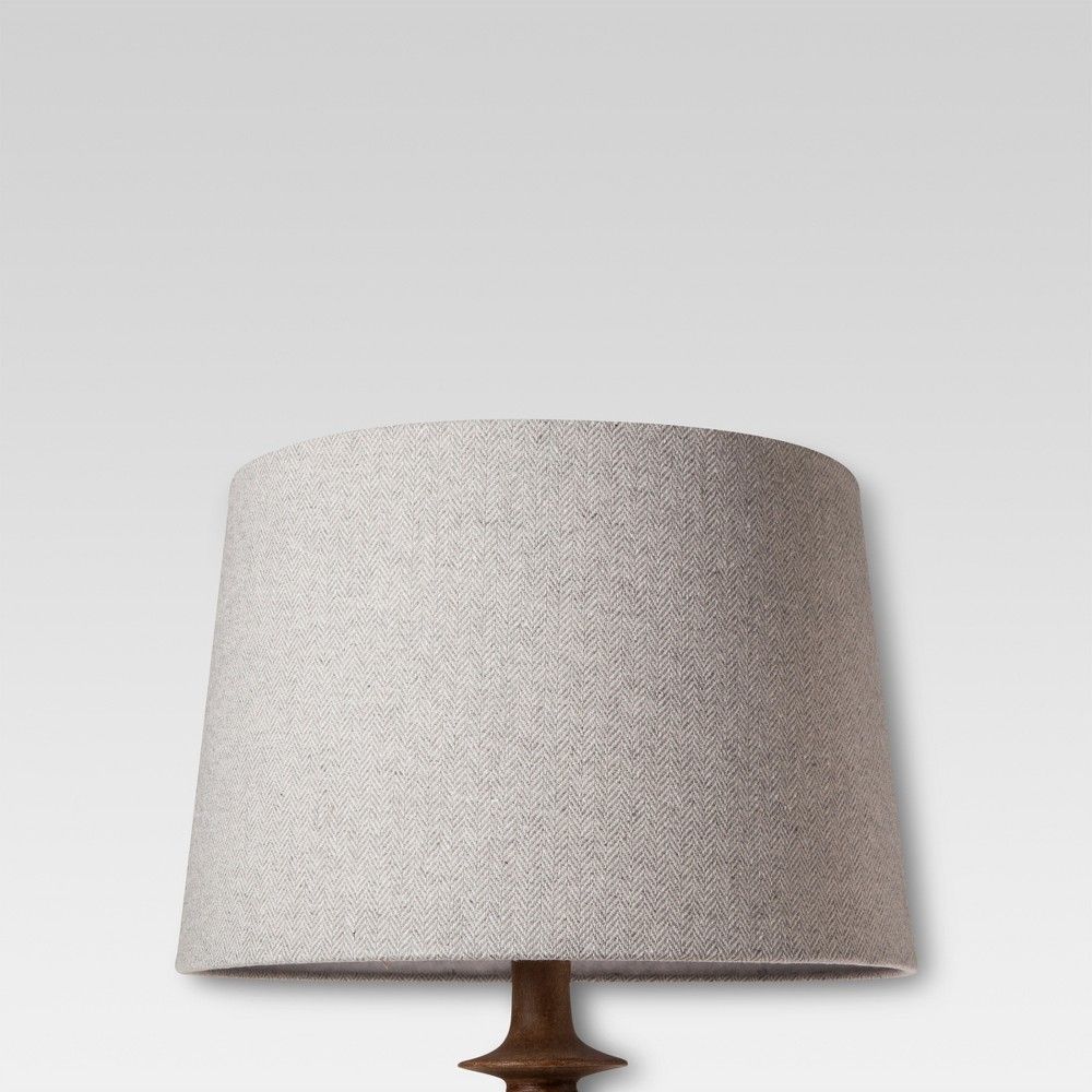 Large Gray Herringbone Lamp Shade - Threshold | Target