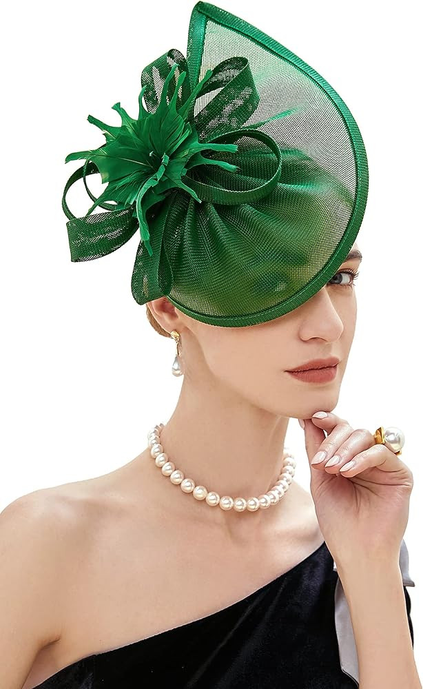 BABEYOND Tea Party Fascinator Hat for Women Kentucky Headwear Derby Pillbox Church Hat for Cockta... | Amazon (US)