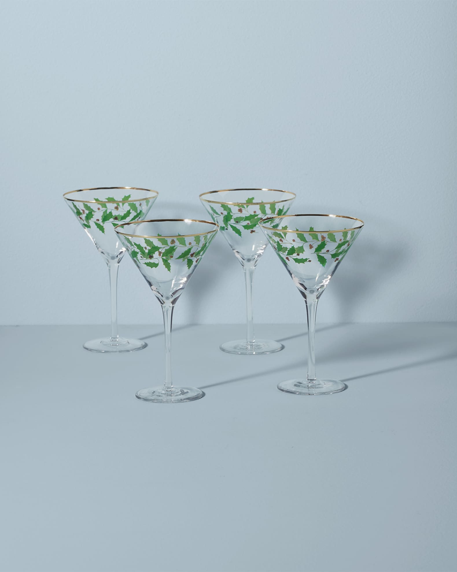 Holiday 4-Piece Martini Glass Set | Neiman Marcus