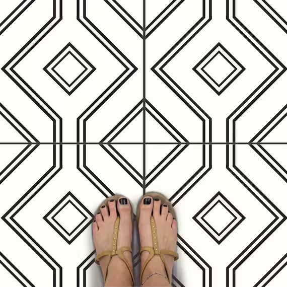 Floor Tile Sticker Peel and stick for Kitchen, bath, Removable : A41 | Etsy (US)