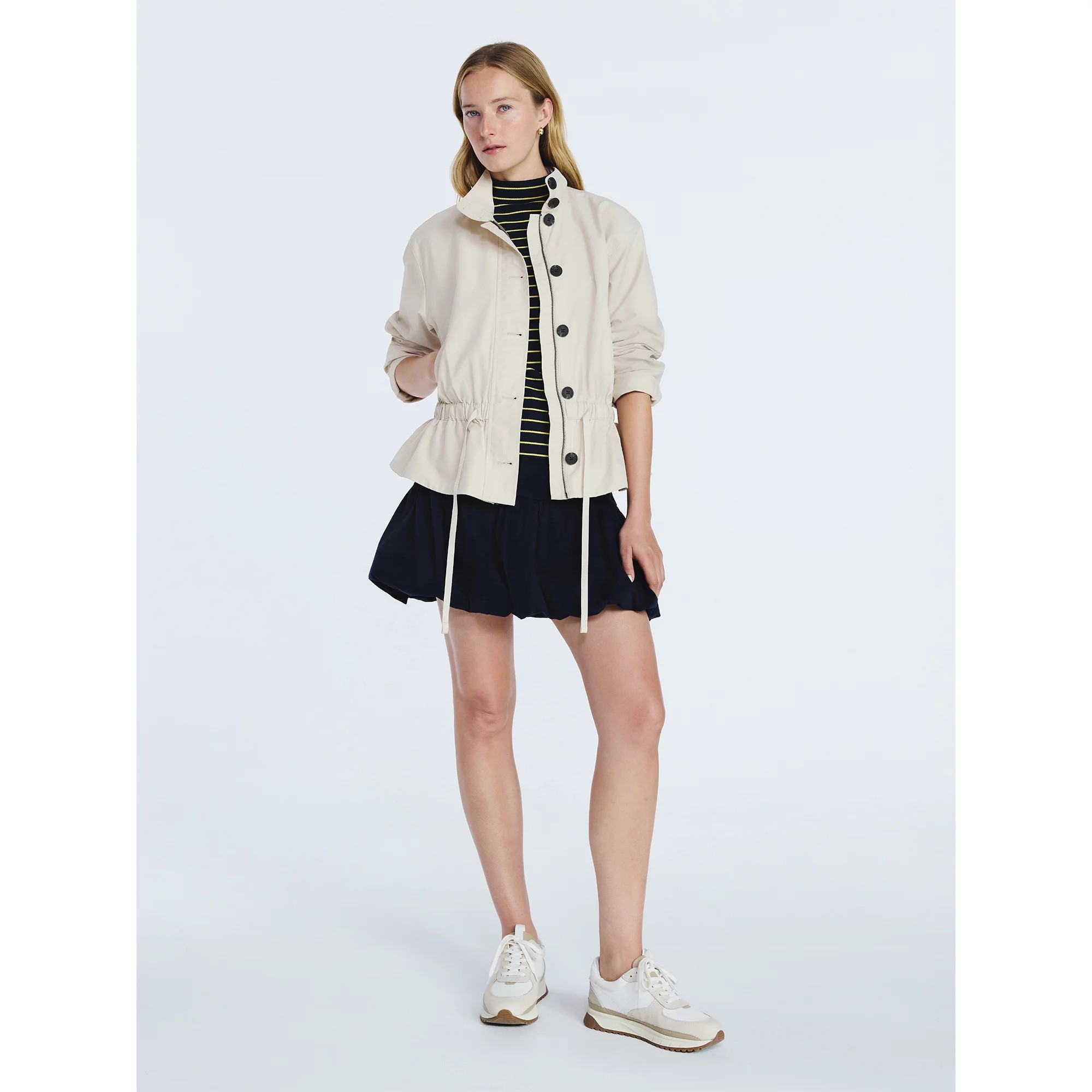 Free Assembly Women's Cinched Parachute Jacket, Sizes XS-XXL | Walmart (US)