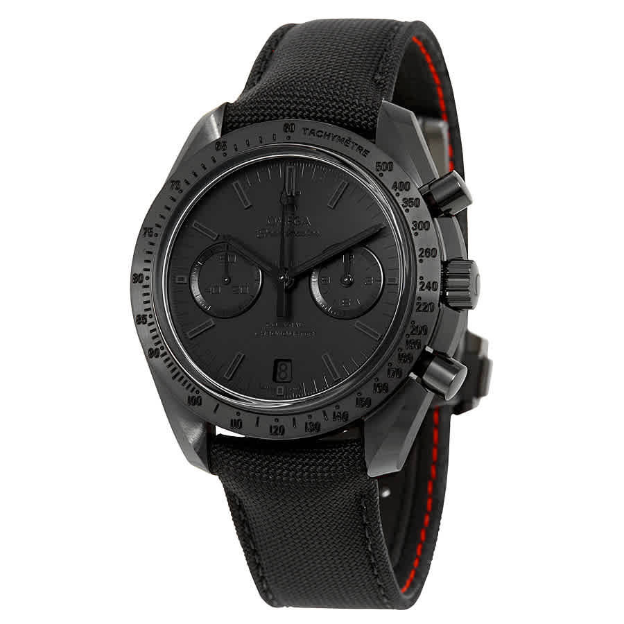 Omega Speedmaster Moonwatch Dark Side of the Moon ''Black Black'' Chronograph Black Dial Black Nylon Mens Watch 31192445101005 | Jomashop.com & JomaDeals.com