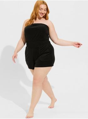 Strapless Terry Cloth Beach Romper | Torrid (US & Canada)