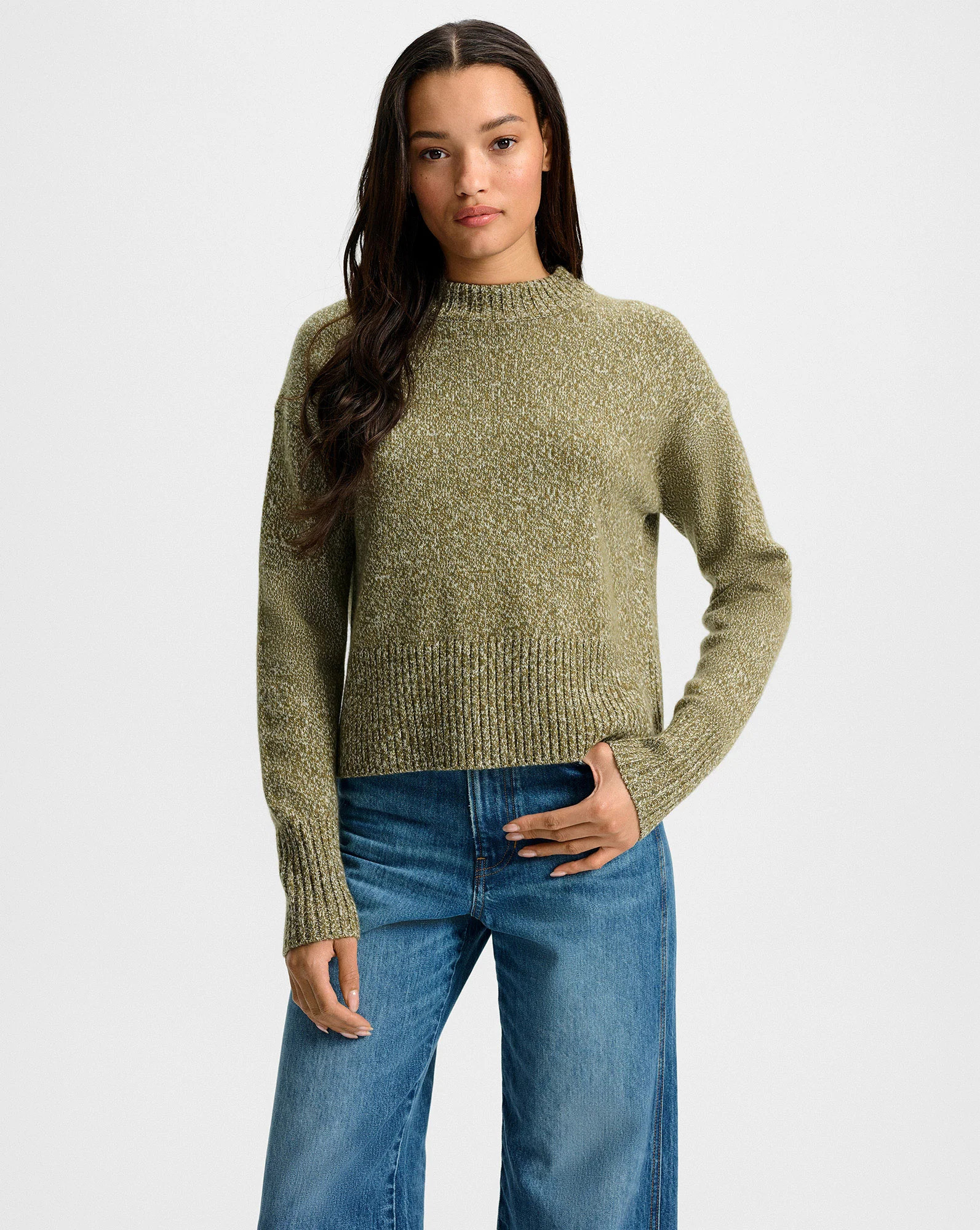 Veronica Beard Andi Cashmere Sweater Cypress Multi | Veronica Beard