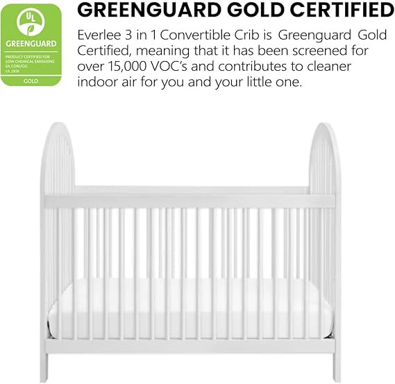 Soho Baby Everlee 3-in-1 Island Crib, Whitewash | Amazon (US)