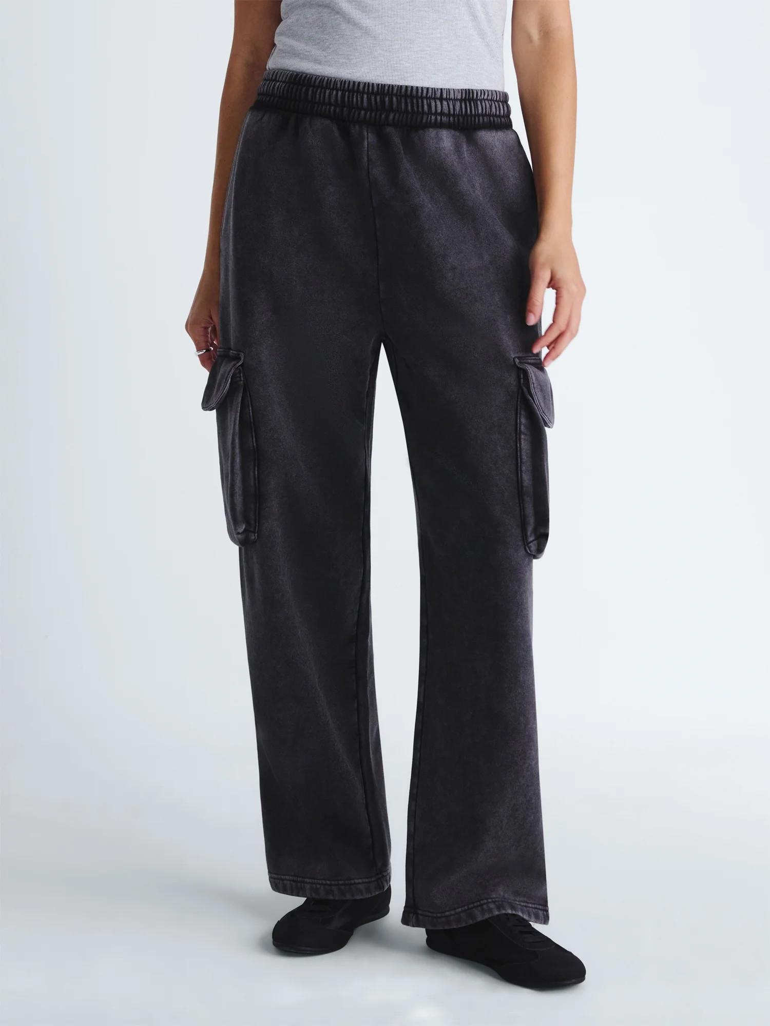 Scoop Women\u2019s and Women\u2019s Plus Utility Wide Leg Pants, Sizes XS-4X | Walmart (US)