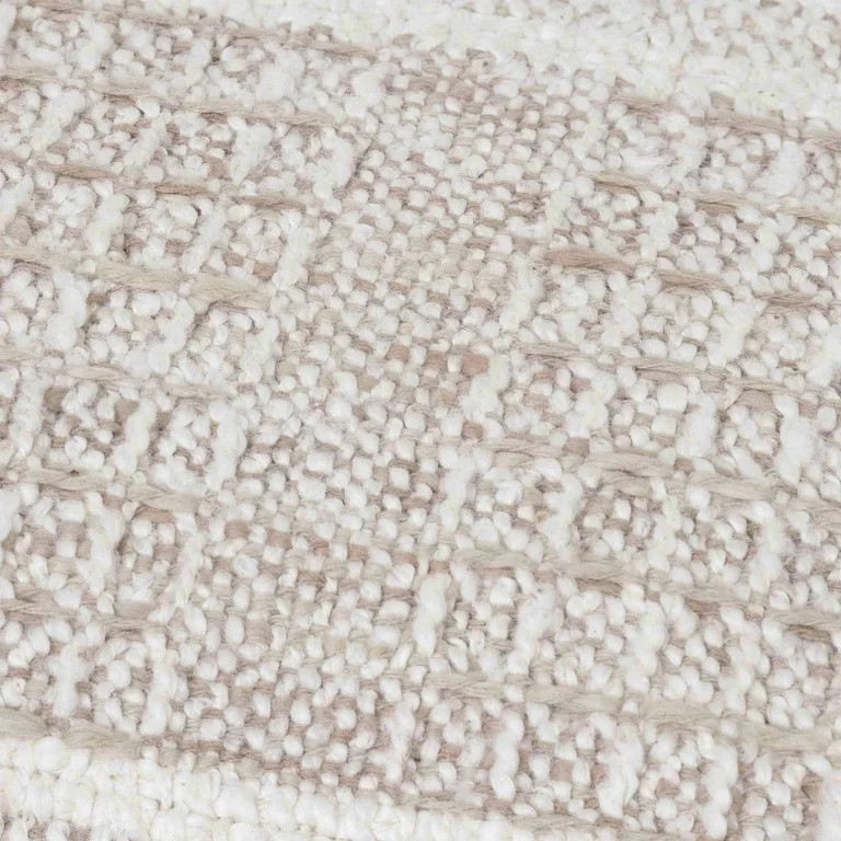 Better Homes & Gardens 14" x 24" Beige Chunky Woven Plaid Decorative Pillow - Walmart.com | Walmart (US)