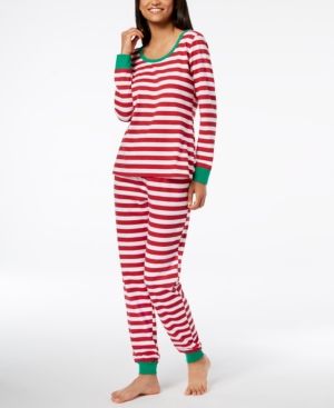 Matching Family Pajamas Women's Holiday Stripe Pajama Set, Created for Macy's | Macys (US)