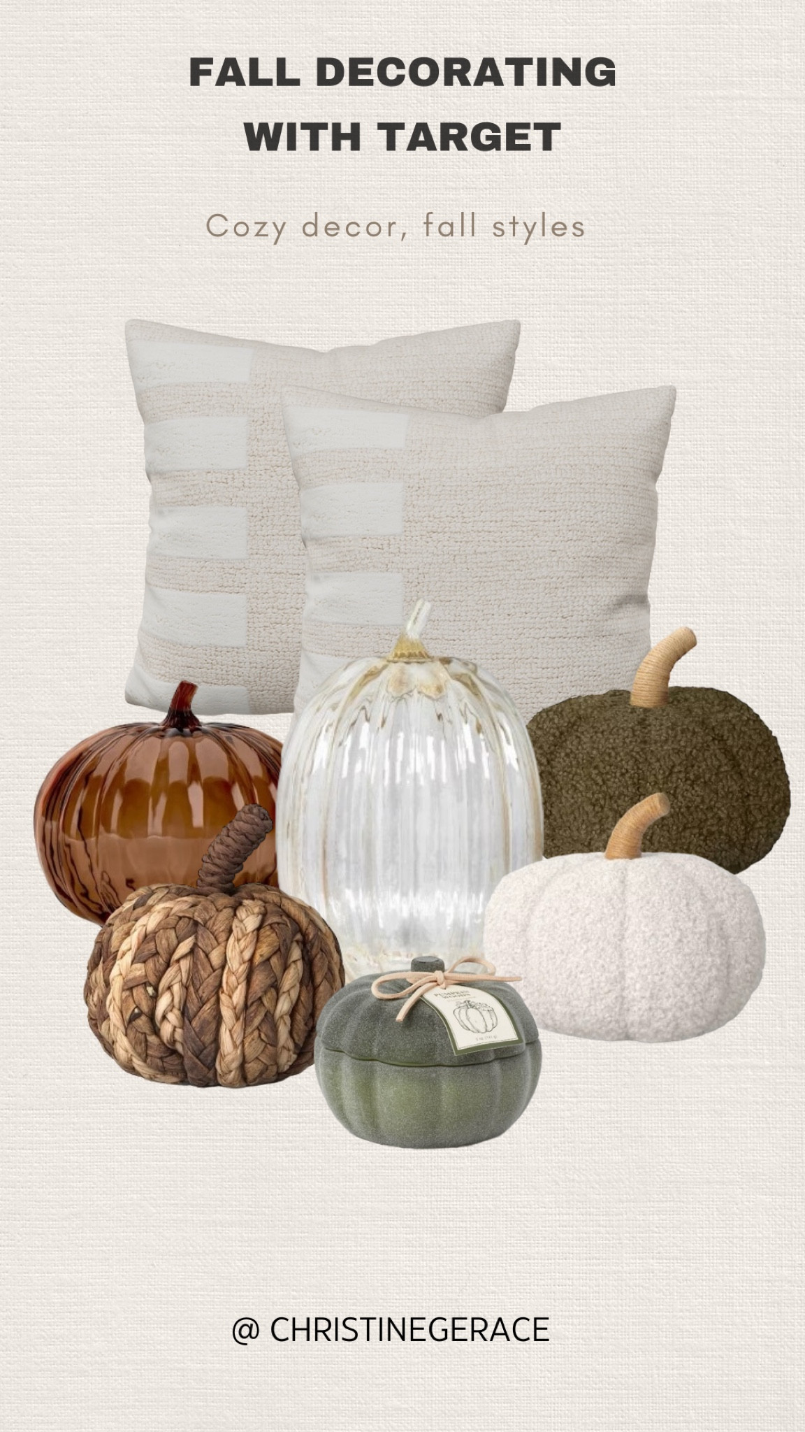 New fall home decor find from target. Cozy decor and classic fall finds 

#targetstyle #TargetFinds #HomeDecor #pumpkins #Pillows #ChristineGerace

#LTKSeasonal #LTKStyleTip #LTKFallSale