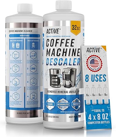 ACTIVE Coffee Machine Descaler Descaling Solution - 32oz (8 Uses) Compatible with Keurig,Nespress... | Amazon (US)