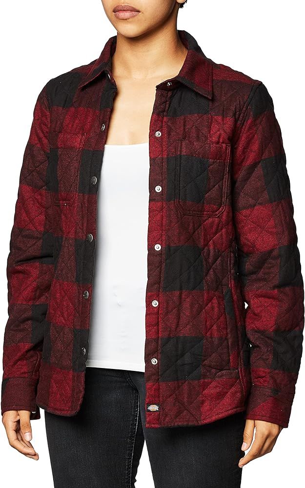 Dickies Women's Quilted Flannel Shirt Jacket | Amazon (US)