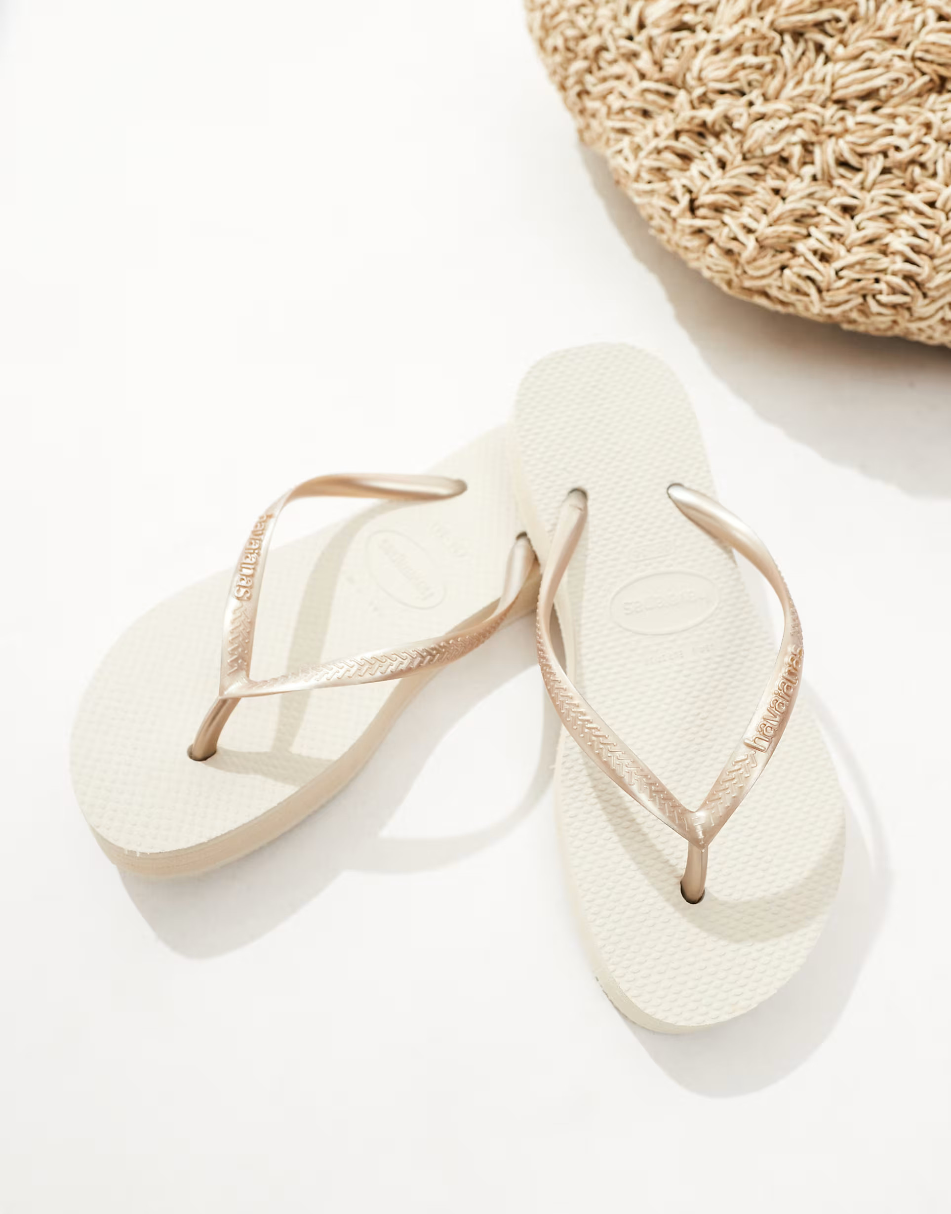 Havaianas slim flatform flip flops in beige | ASOS | ASOS (Global)