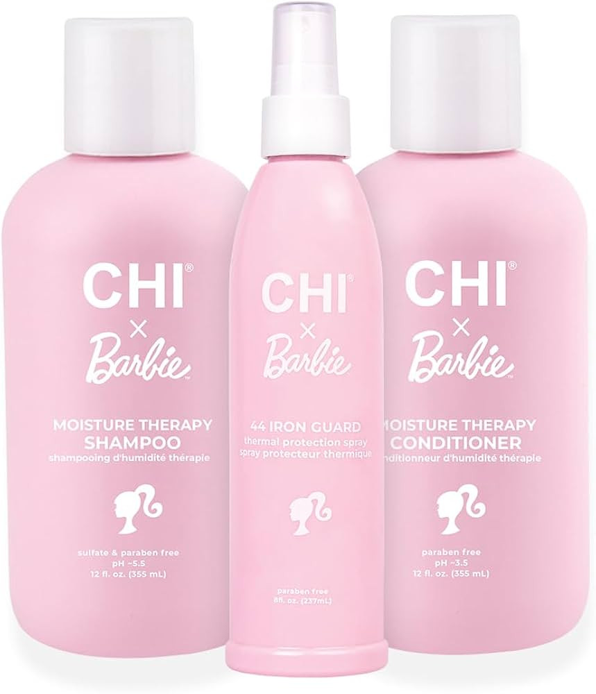 CHI x Barbie Dream Pink Kit - Includes CHI x Barbie Dream Pink Moisture Therapy Shampoo, Moisture... | Amazon (US)