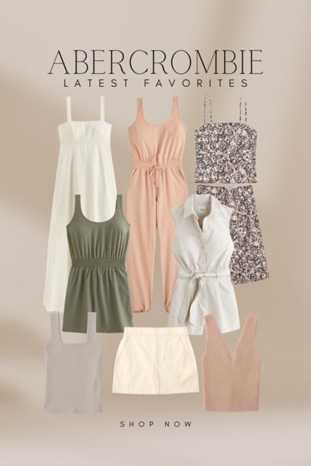 Latest summer fashion favorites from Abercrombie! 15% off purchases over $99 right now!

Maxi dress, jumper, jumpsuit, floral skirt and top set, floral tank top, knit v-neck tank top, square neck tank top, neutral mini skirt, summer looks, summer outfits, mom looks

#LTKstyletip #LTKsalealert #LTKSeasonal