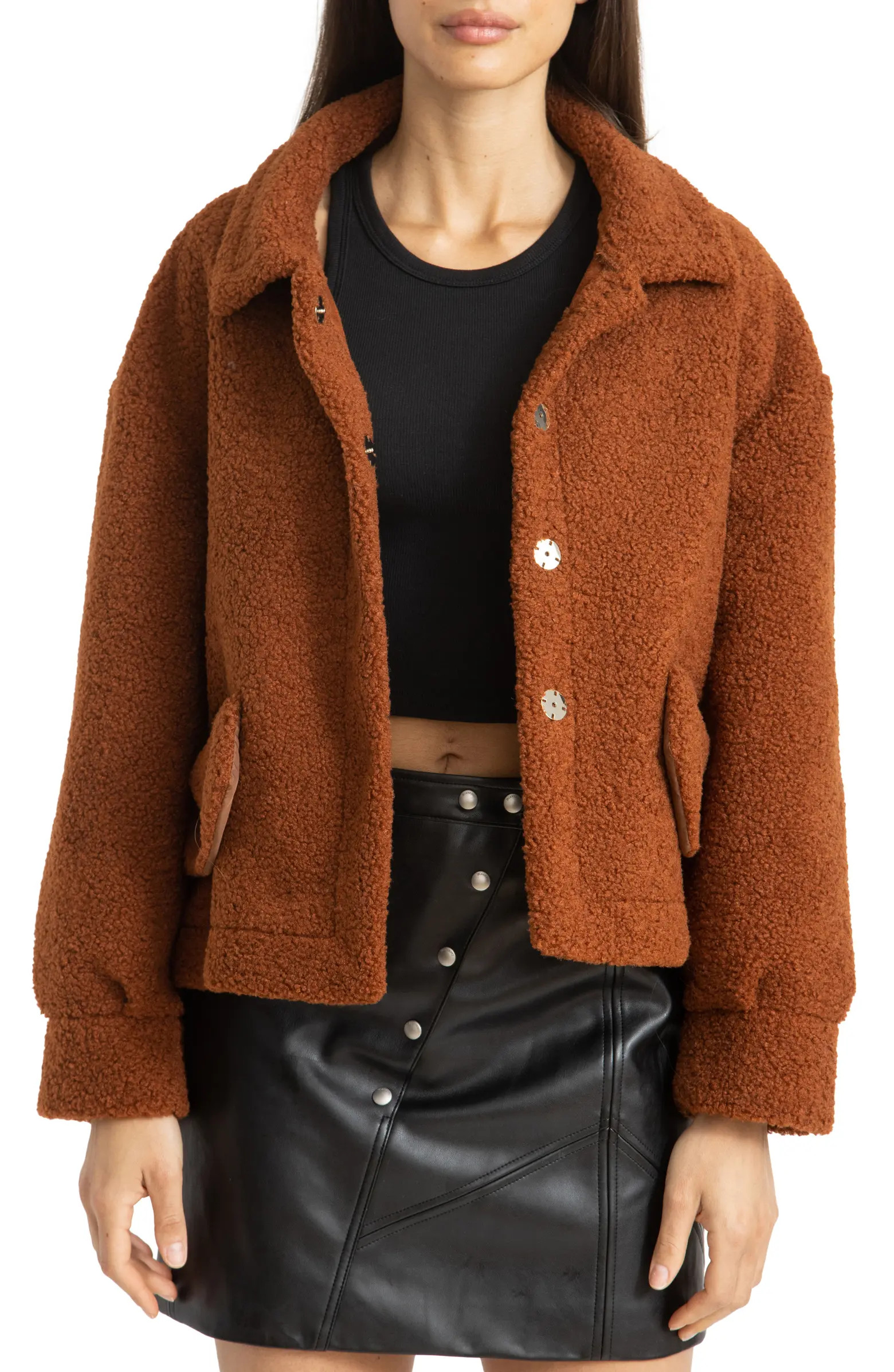 Bonded Faux Shearling Jacket | Nordstrom