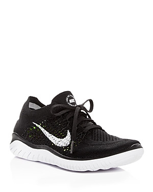 Nike Women's Free Rn Flyknit 2018 Lace Up Sneakers | Bloomingdale's (US)