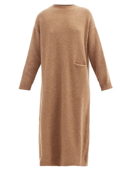 Lauren Manoogian - Slip-pocket Alpaca-blend Sweater Dress - Womens - Tan | Matches (US)