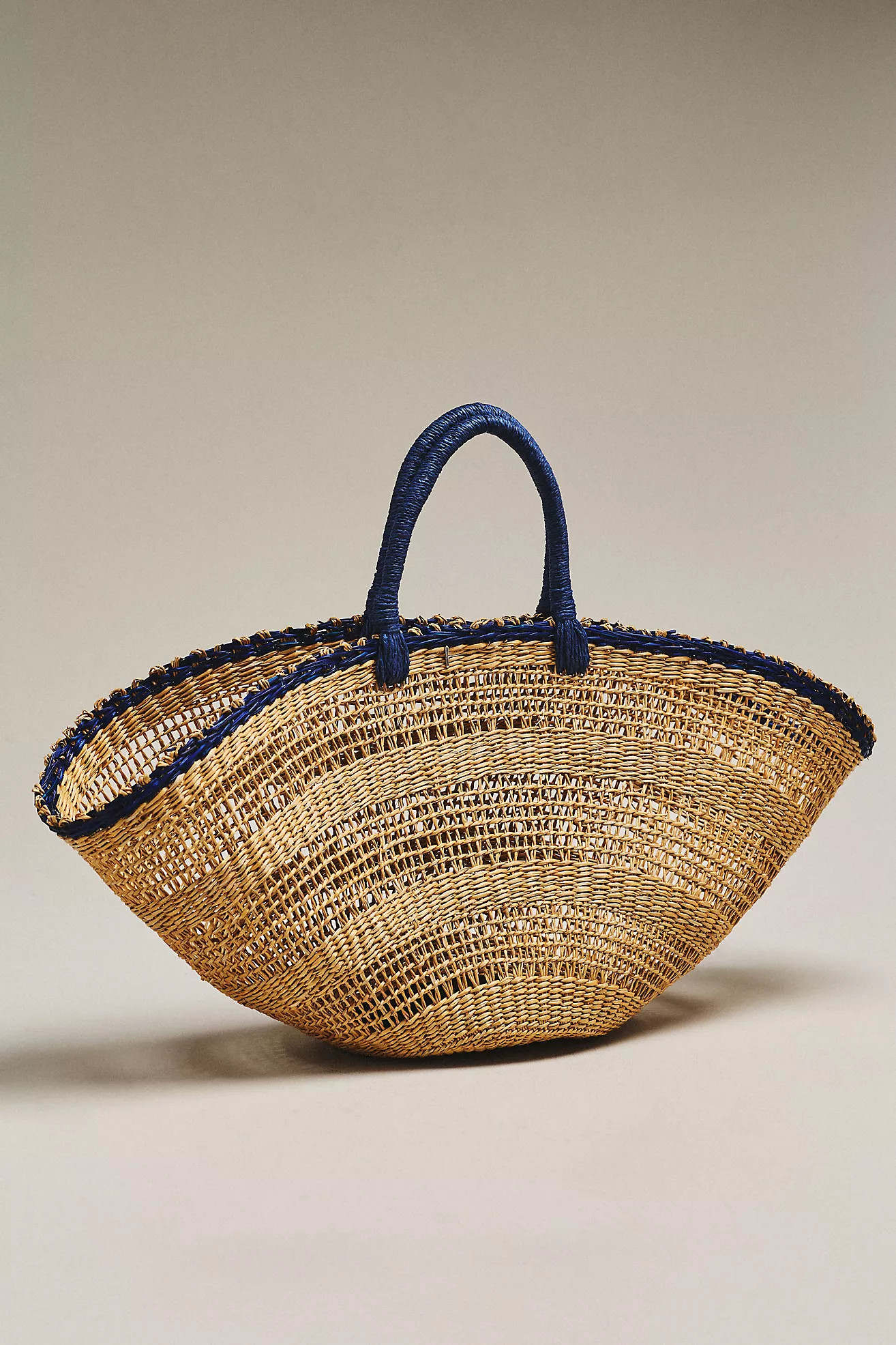 Raffia Straw Basket Bag | Anthropologie (US)