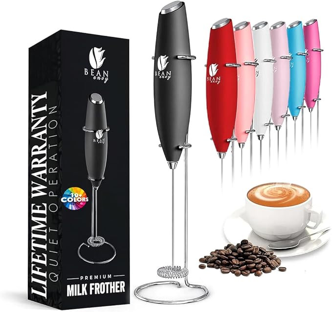 Bean Envy Milk Frother, Coffee Stirrers, Frother Wand, Milk Frother Handheld, Frother with stand,... | Amazon (US)