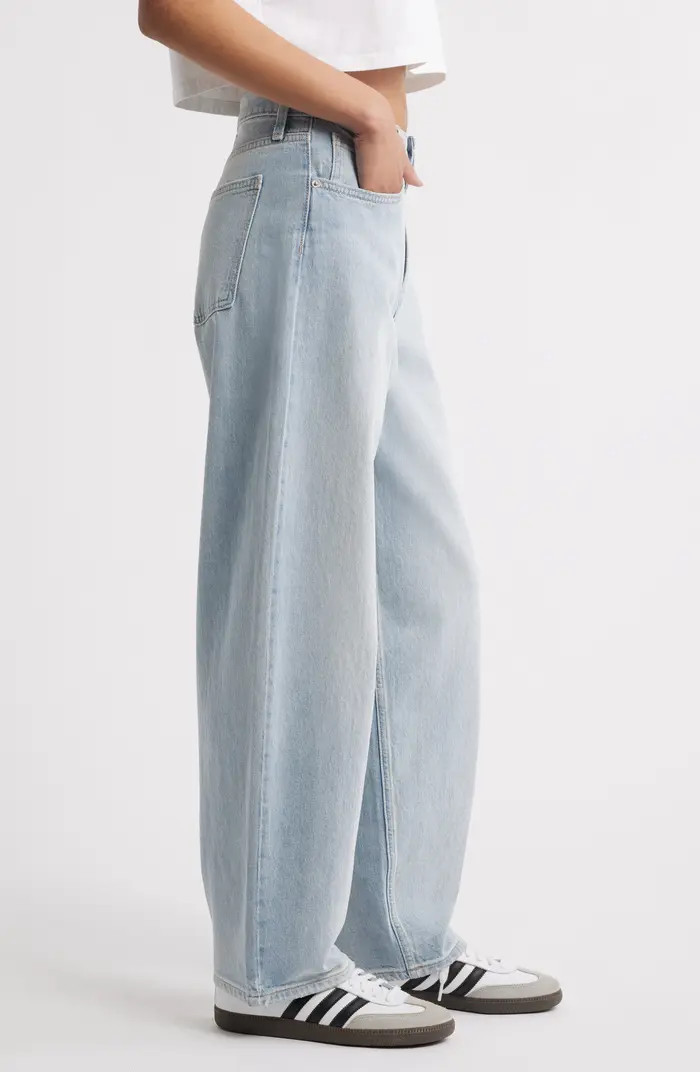 Mid Rise Baggy Barrel Jeans | Nordstrom
